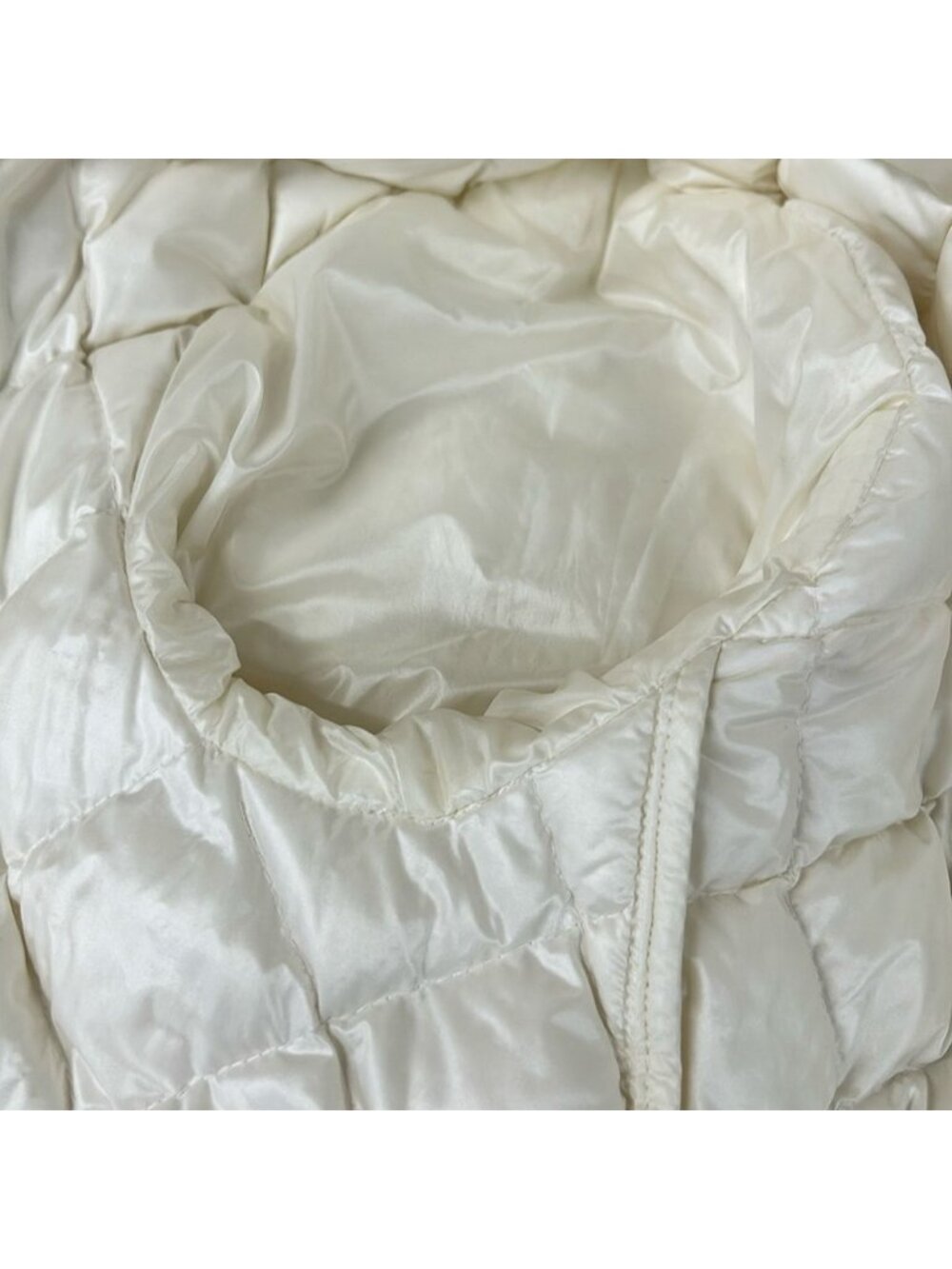★SOLD★ Moncler Down Jacket 00 XS Paquis White Black Long Sleeve Quilted - Picture 10 of 12